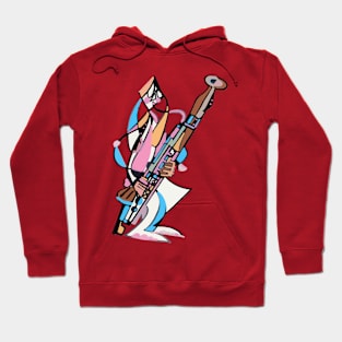 Bunny Bassoonist by Pollux Hoodie